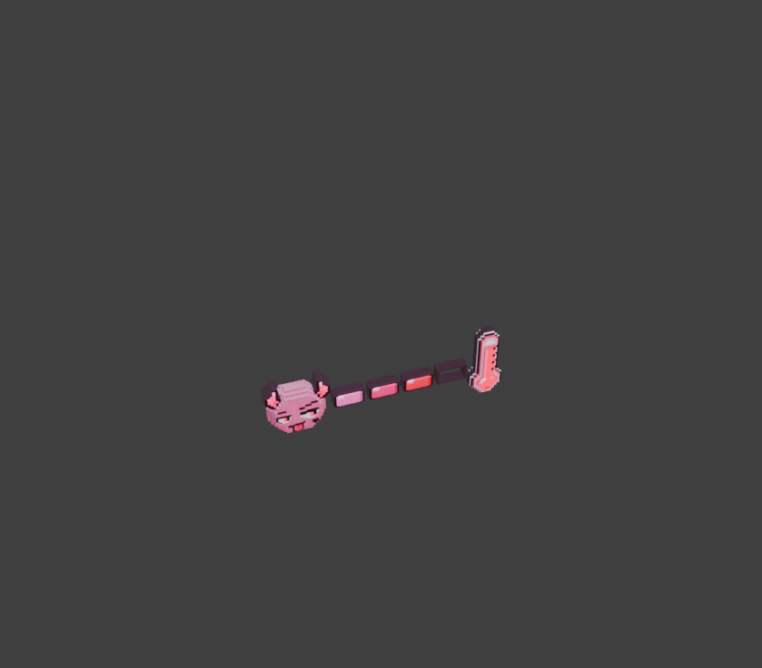 Devil Pixel Meter Pink