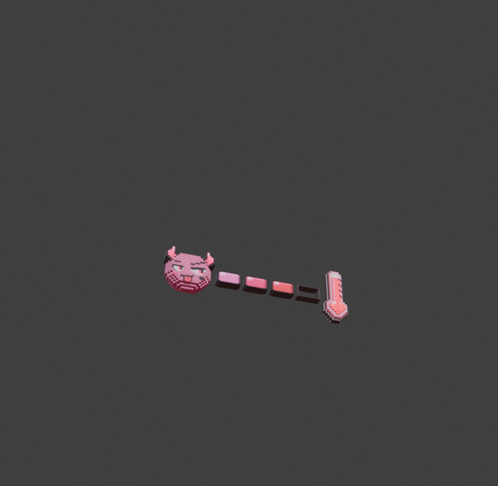 Devil Pixel Meter Pink