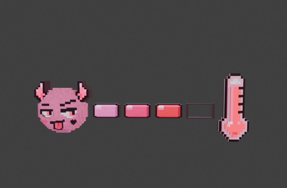 Devil Pixel Meter Pink
