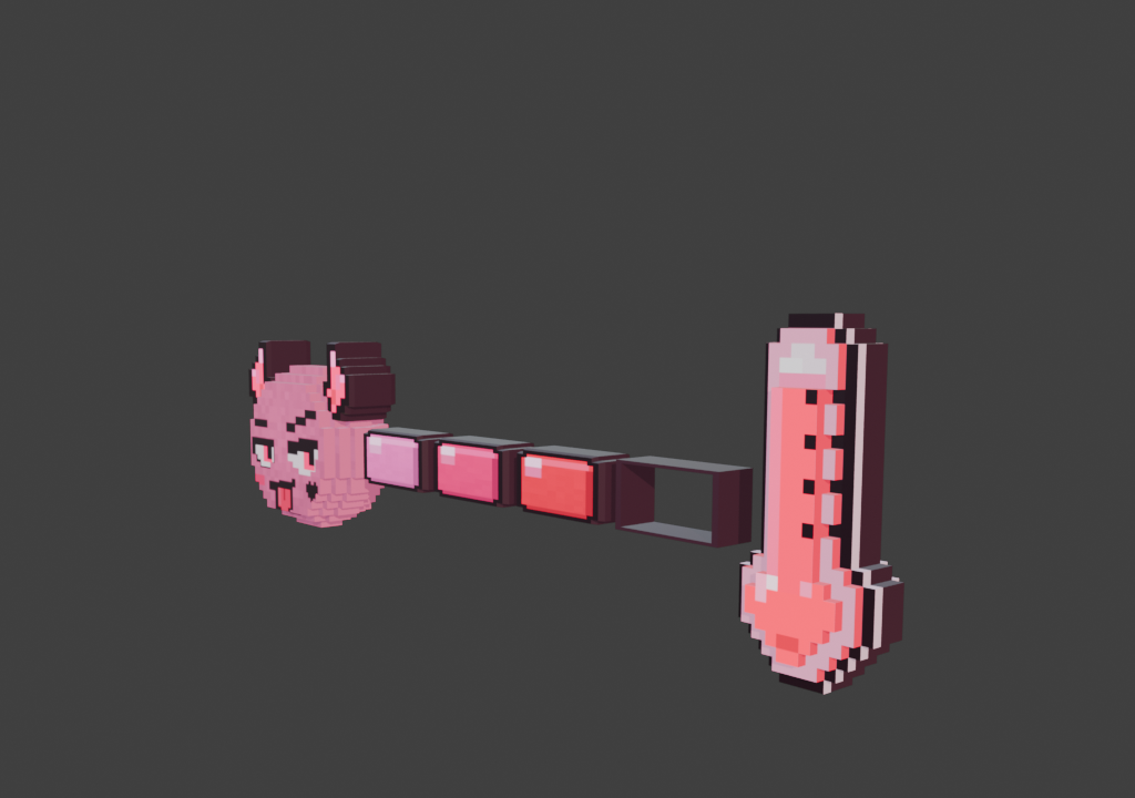 Devil Pixel Meter Pink