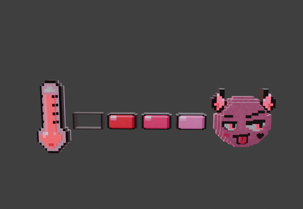 Devil Pixel Meter Pink