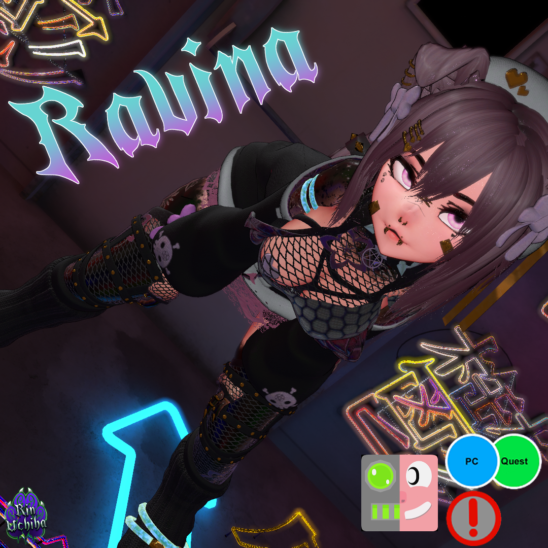 ⚝Ravina the raver pup⚝ (Quest/SPS/Face Tracking)
