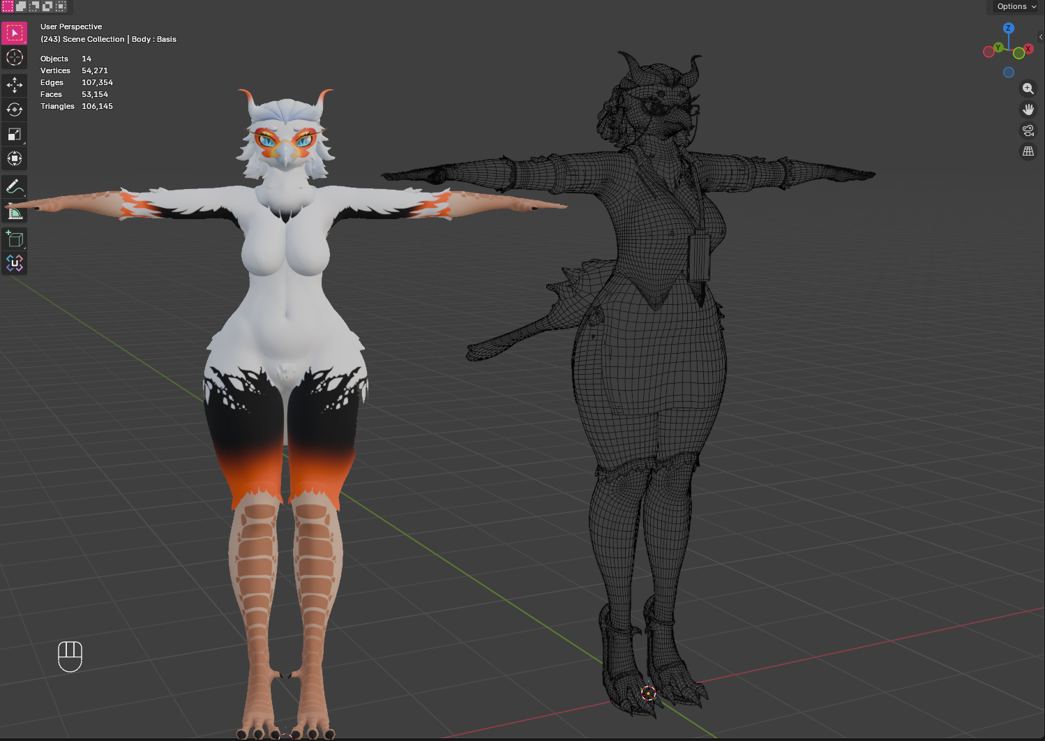 Cecilia The Secretary Bird Avatar | VRChat | AudioLink | GoGoLoco