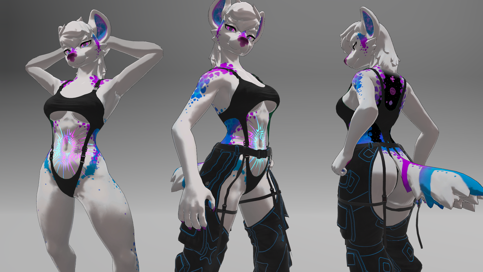 AtomikPowered - Chaps and Bodysuit for the Hyenid