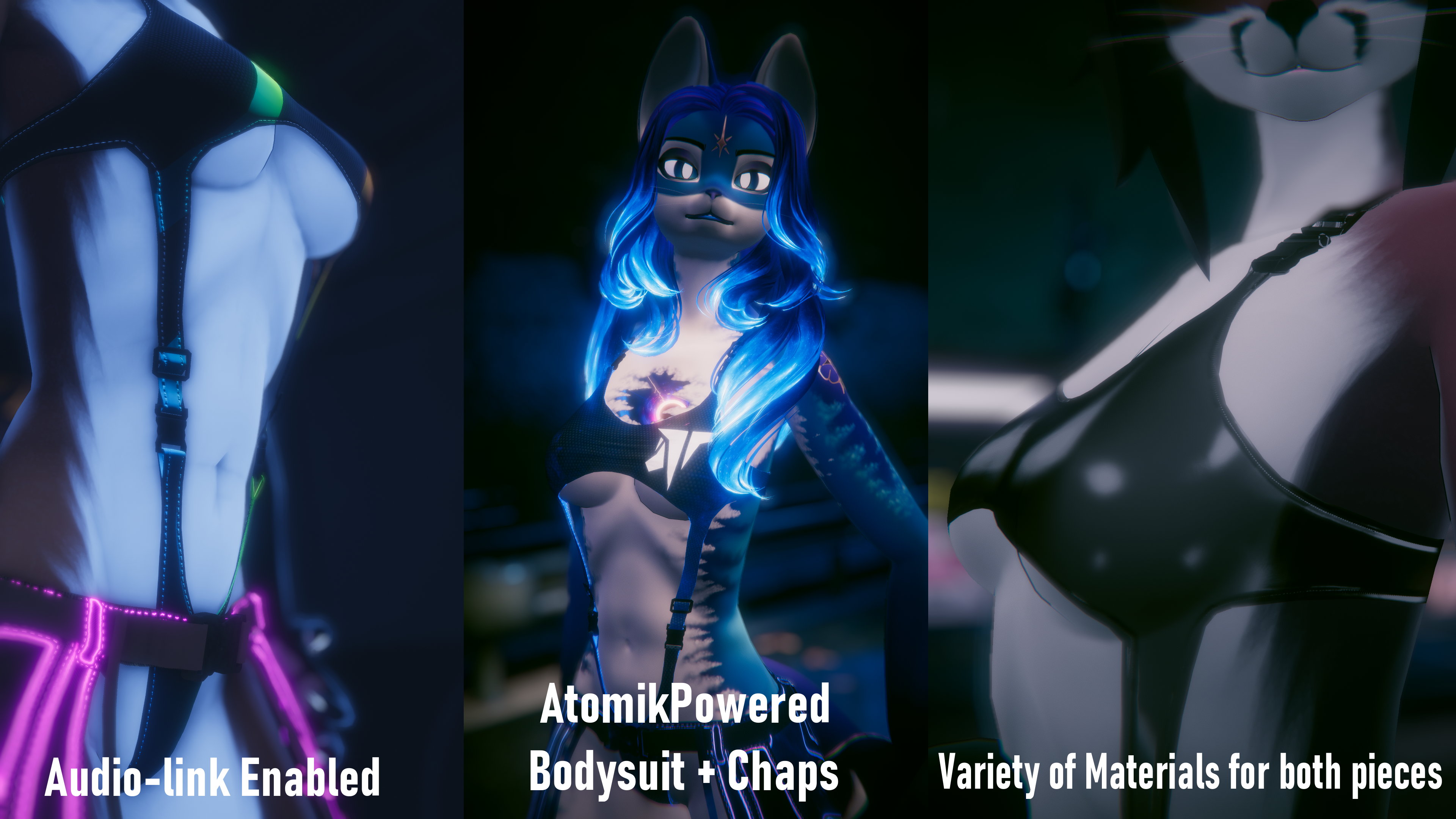 AtomikPowered - Chaps and Bodysuit for the Vixine
