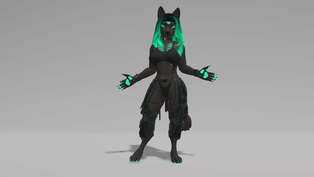 AtomikPowered - Rave Chaps and Bodysuit for Kudalyn Creations
