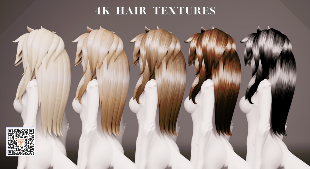 VRChat 4k Hair Textures: Elevate Your Avatar's Style!