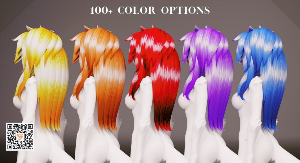 VRChat 4k Hair Textures: Elevate Your Avatar's Style!