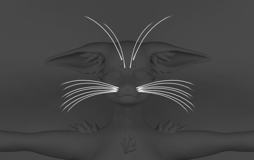 ⚞ Face Whiskers ⚟  (VRChat Avatar Accessory)