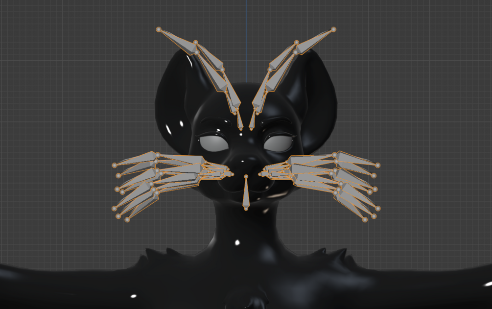 ⚞ Face Whiskers ⚟ (VRChat Avatar Accessory)