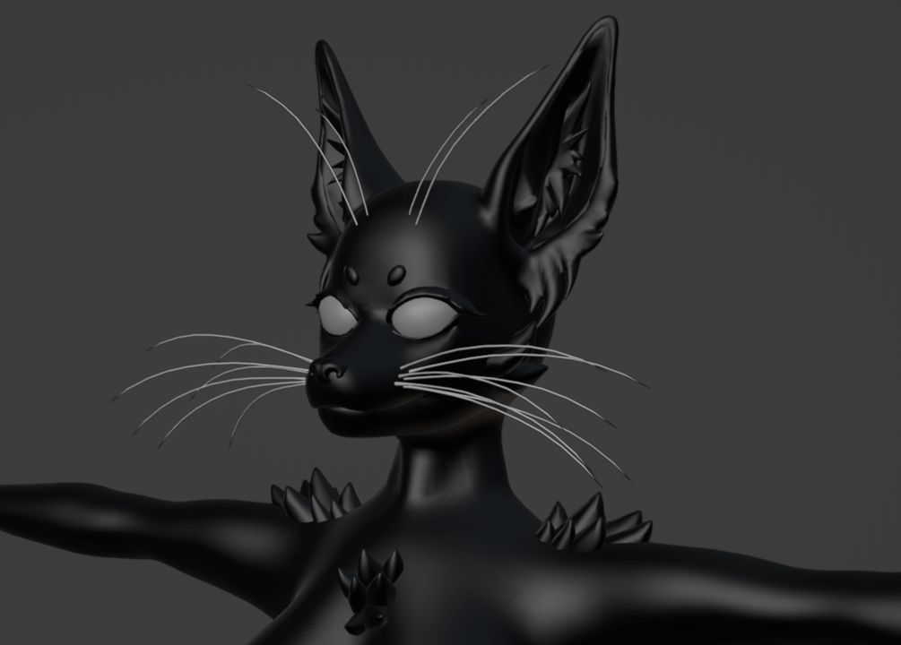 ⚞ Face Whiskers ⚟ (VRChat Avatar Accessory)