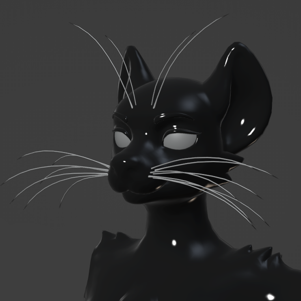 ⚞ Face Whiskers ⚟ (VRChat Avatar Accessory)