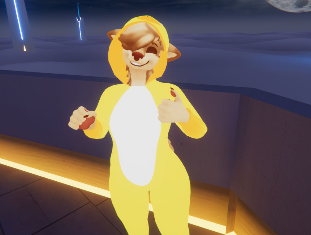 💛 Hyenid Onesie Outfit 💛  (VRChat Avatar Accessory)