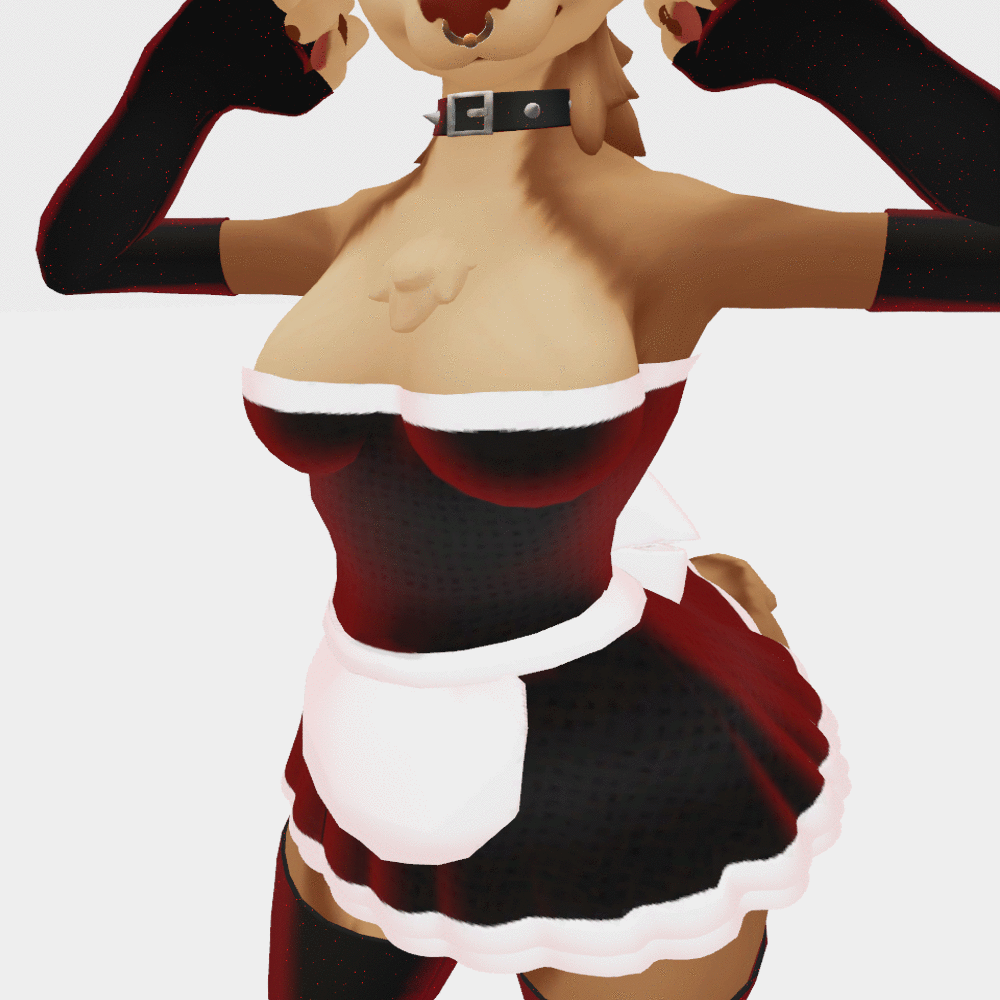 ✨ Hyenid Maid Outfit ✨ (VRChat Avatar Accessory)