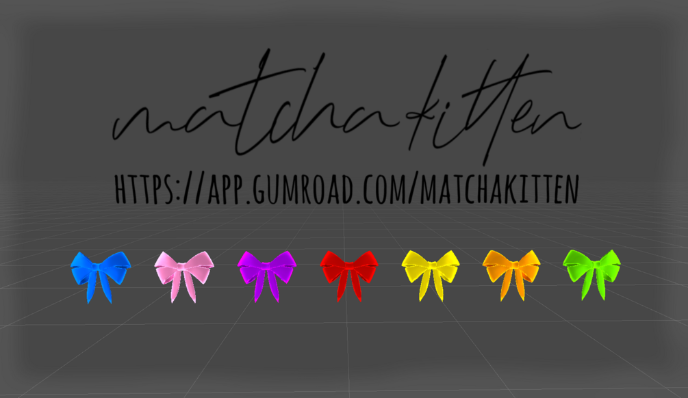ð Simple Bow ð (VRChat Avatar Accessory)