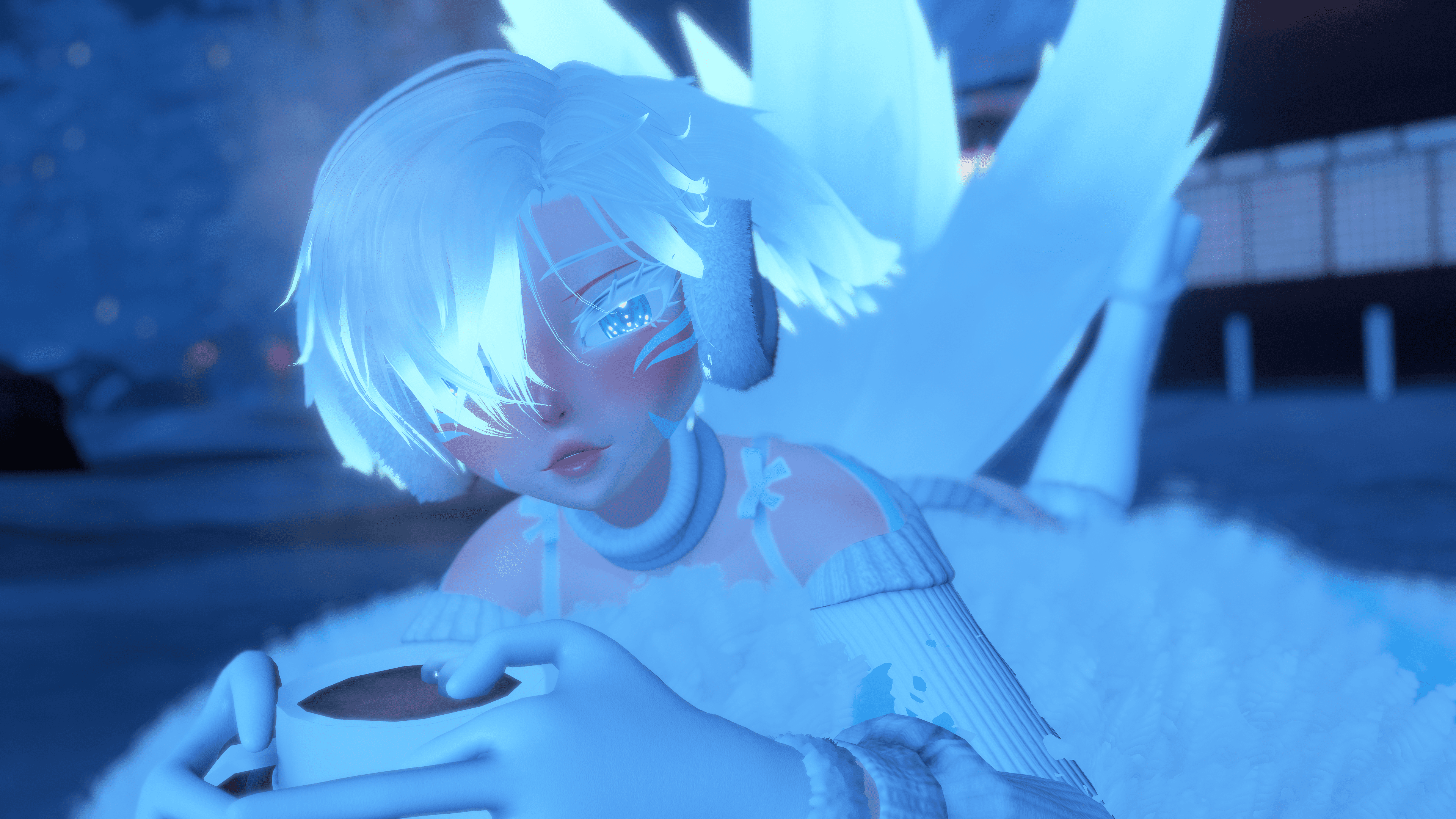 Kori | VRChat Snow Kitsune Femboy