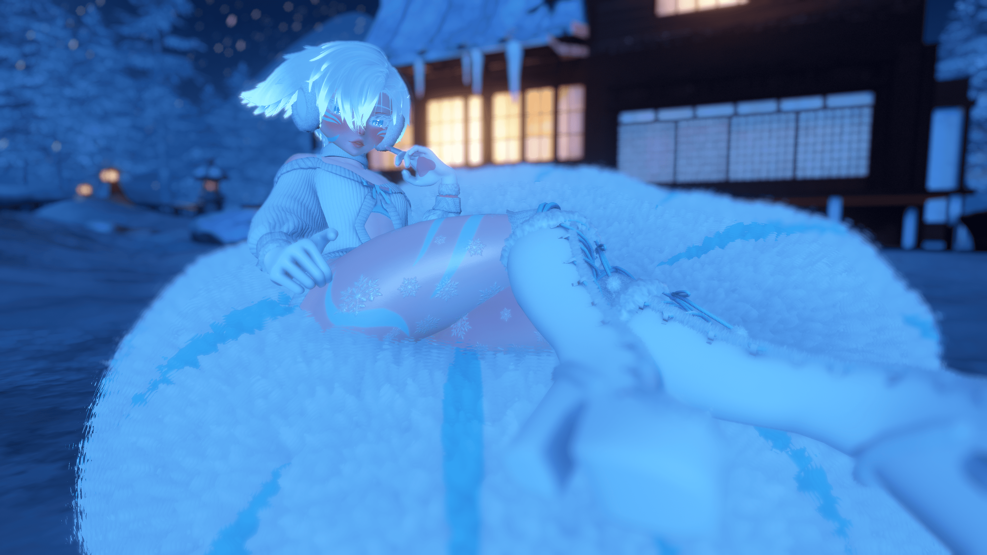 Kori | VRChat Snow Kitsune Femboy