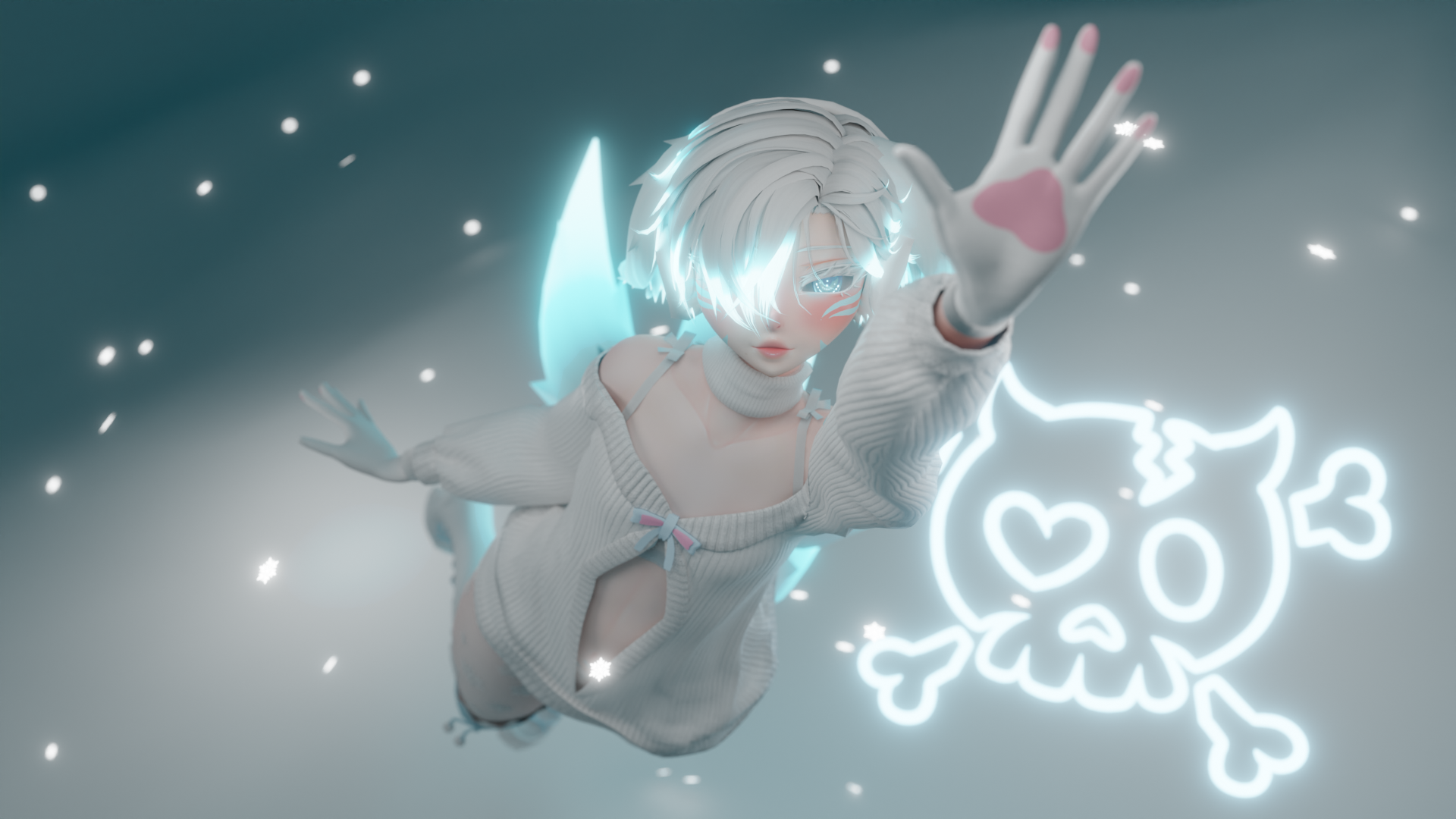 Kori | VRChat Snow Kitsune Femboy