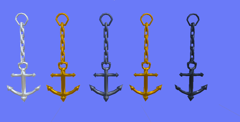 Sea mine (and anchor) Earrings/pendent/keyring