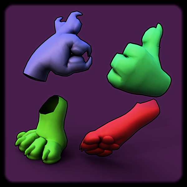 Paw Set (With DEF Rig)