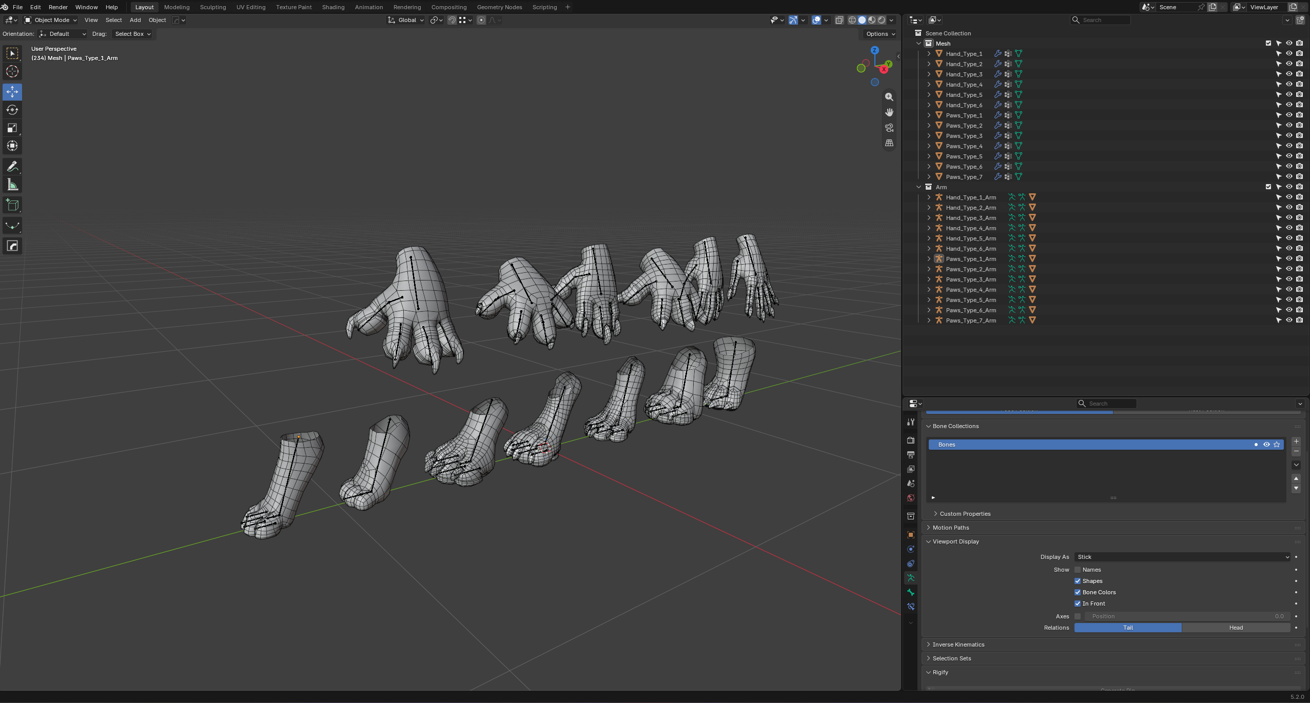 Paw Set (With DEF Rig)