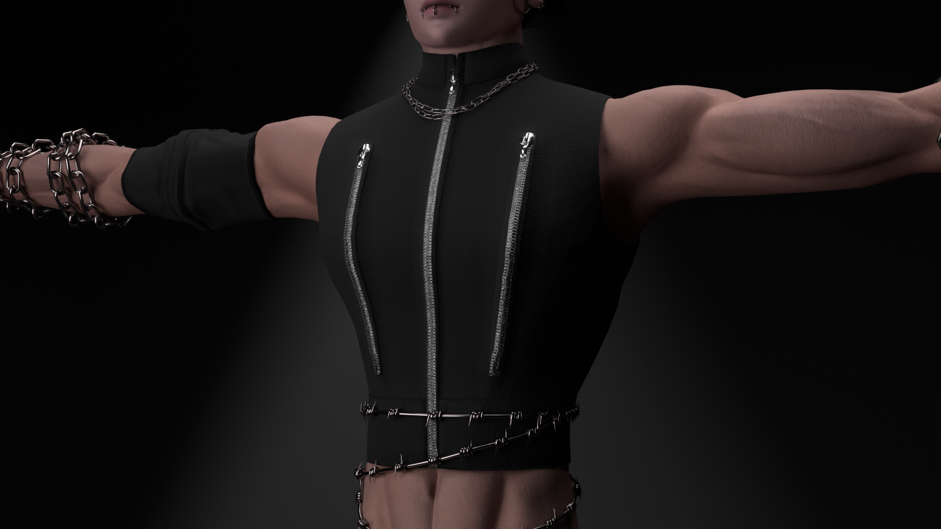 Slick Tri Cropped Puffer
