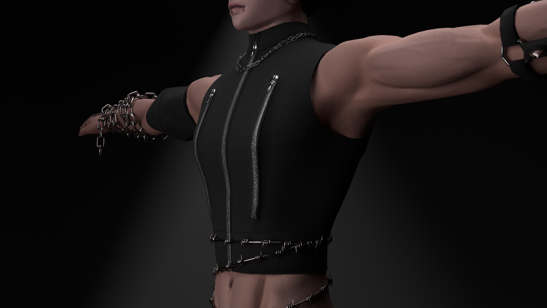 Slick Tri Cropped Puffer