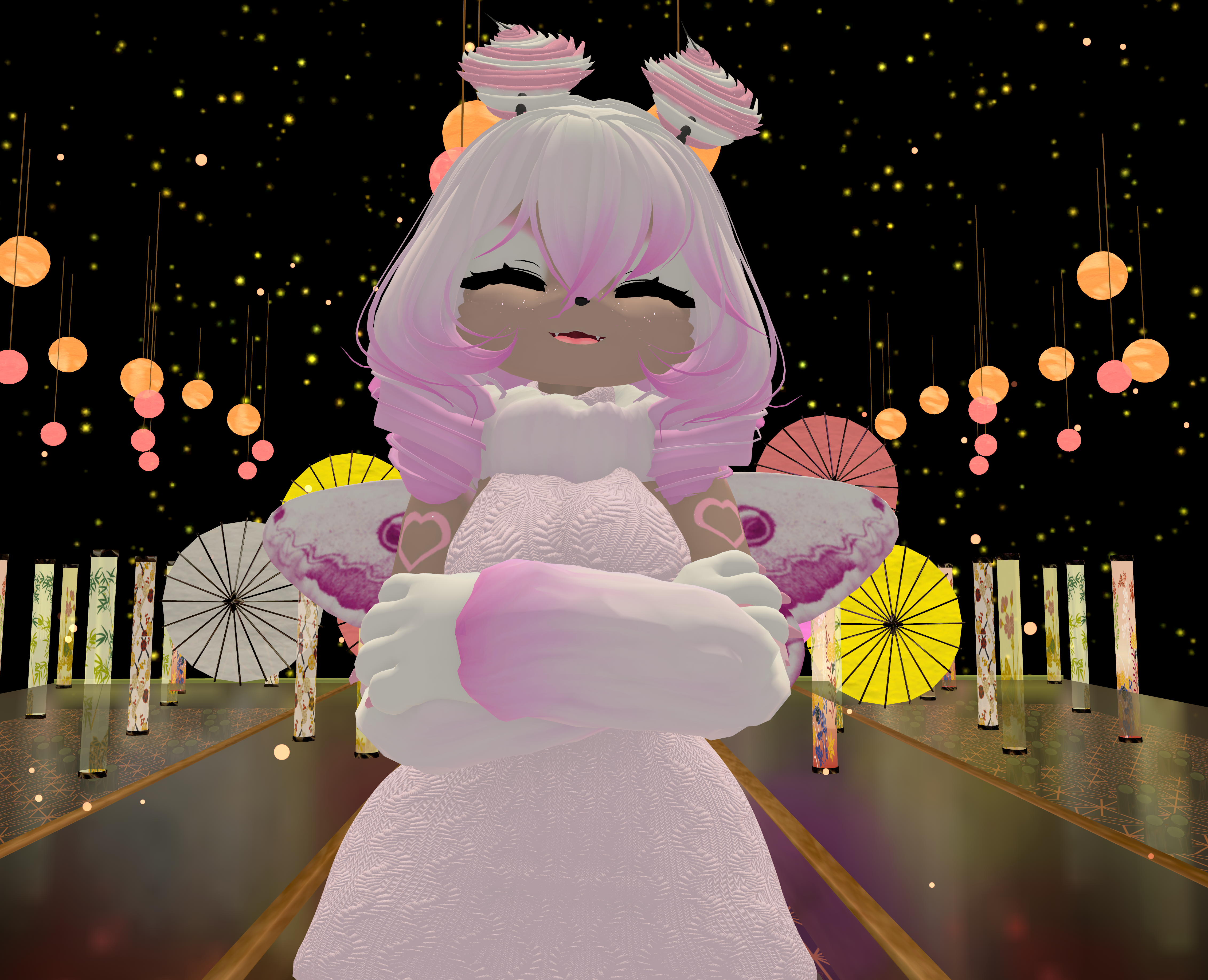 (FACETRACKING) (QUEST) Lulu the LoveMoth VRChat Deira Furry Avatar