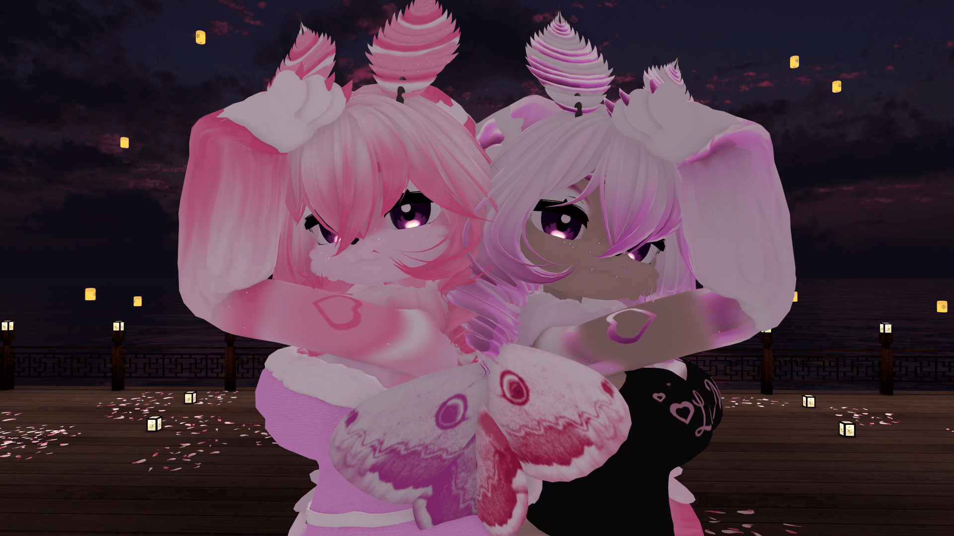 (FACETRACKING) (QUEST) Lulu the LoveMoth VRChat Deira Furry Avatar