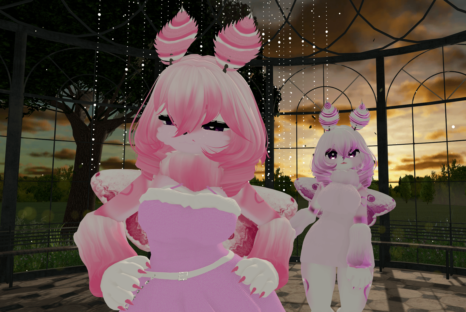 (FACETRACKING) (QUEST) Lulu the LoveMoth VRChat Deira Furry Avatar