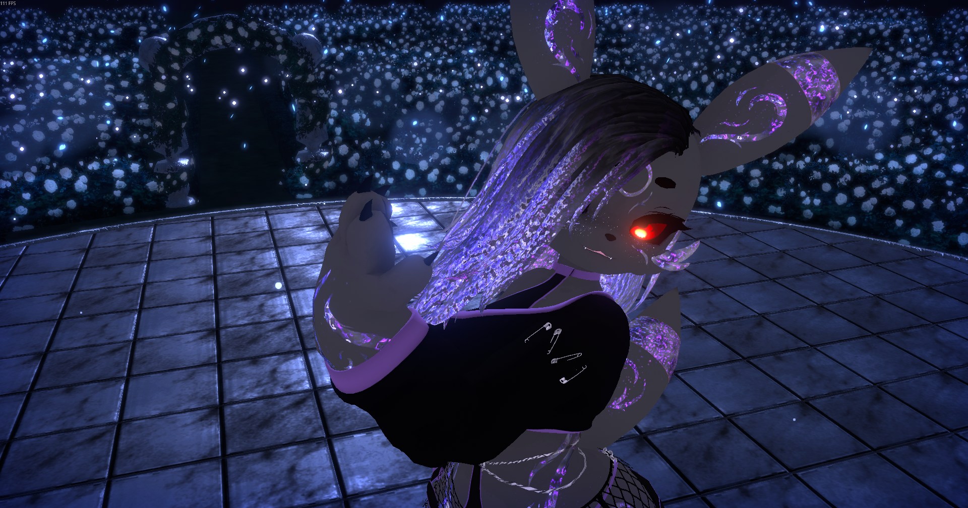 (Facetracking) Umbre the Dark Canine Deira VRChat Avatar (Quest Compatible)