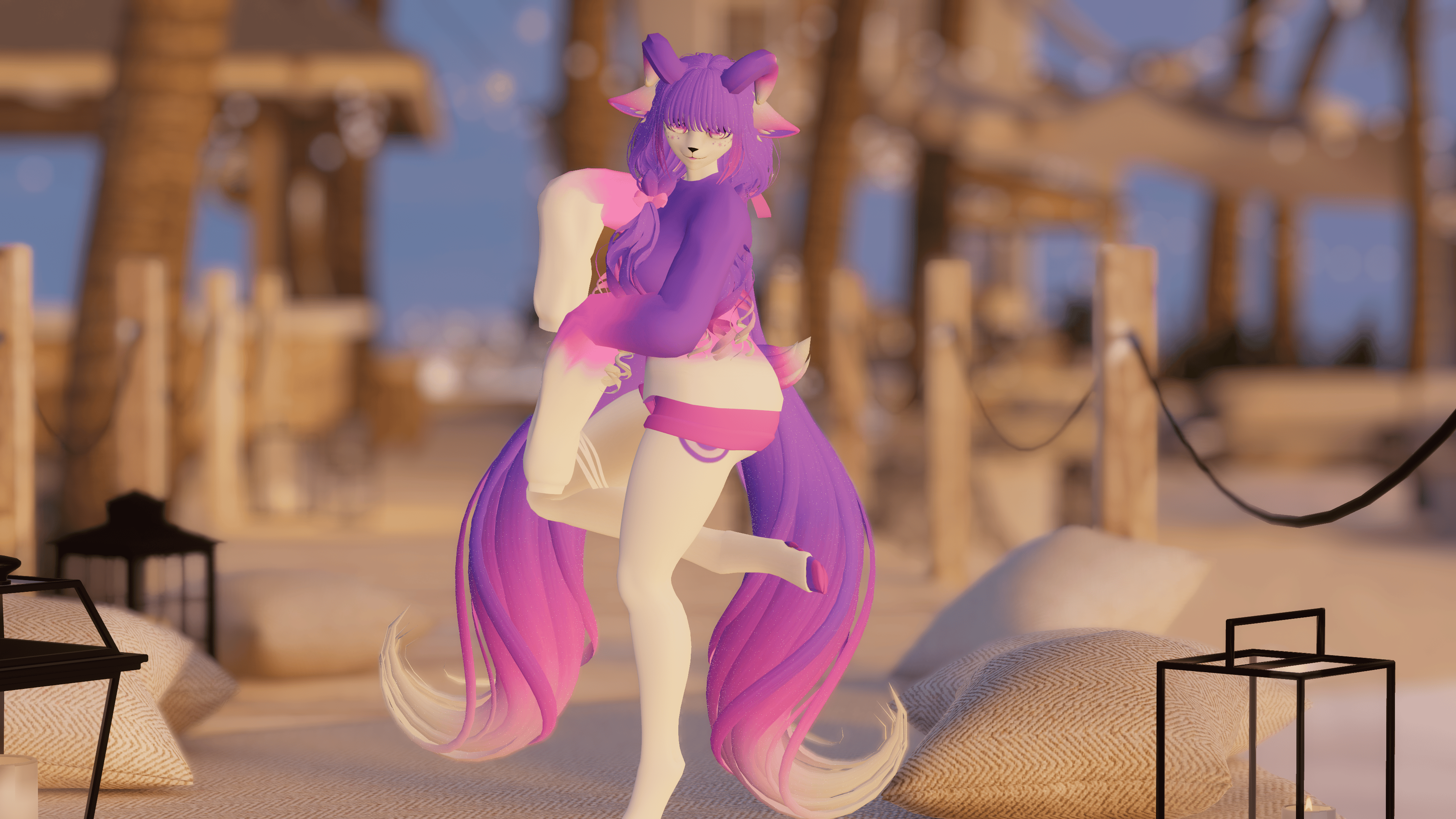 18+ only! Dana the Sleepy Sheep/Deer Furality Somna VRChat Avatar
