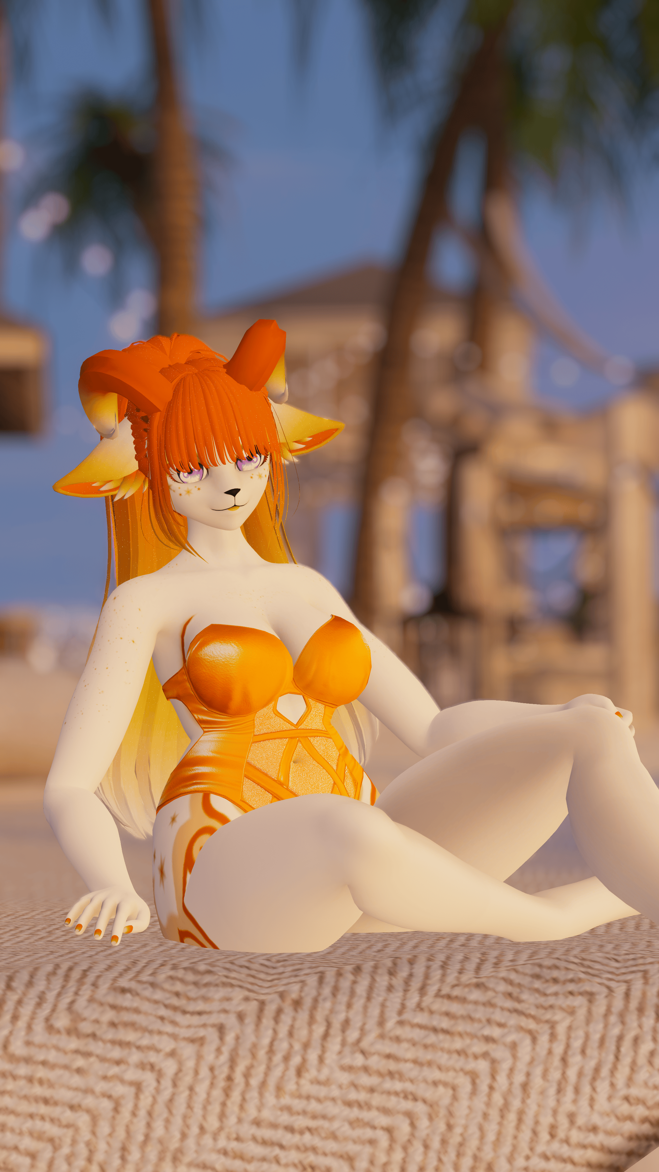 18+ only! Dana the Sleepy Sheep/Deer Furality Somna VRChat Avatar