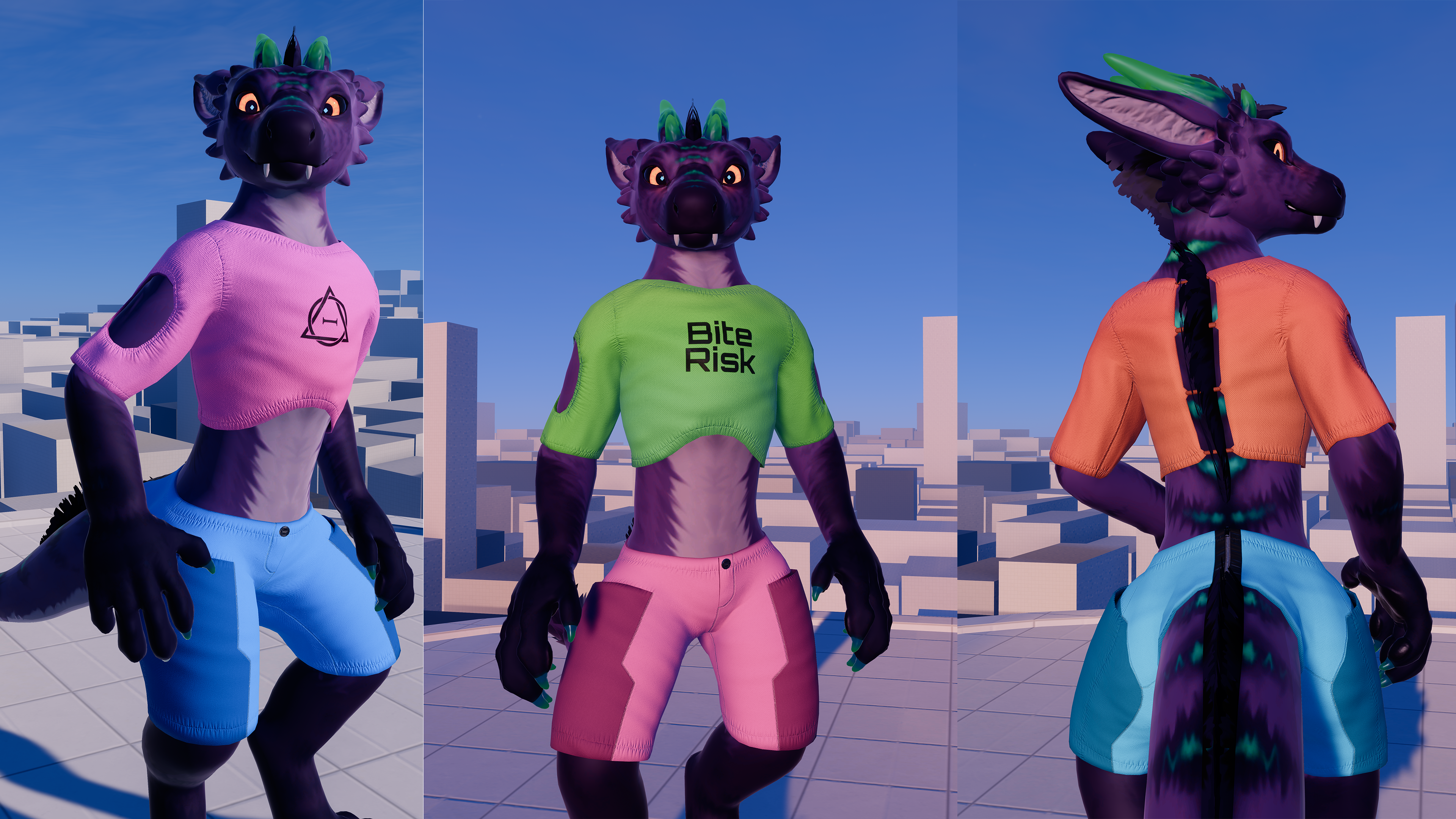Crop Top & Shorts for Moonfangs