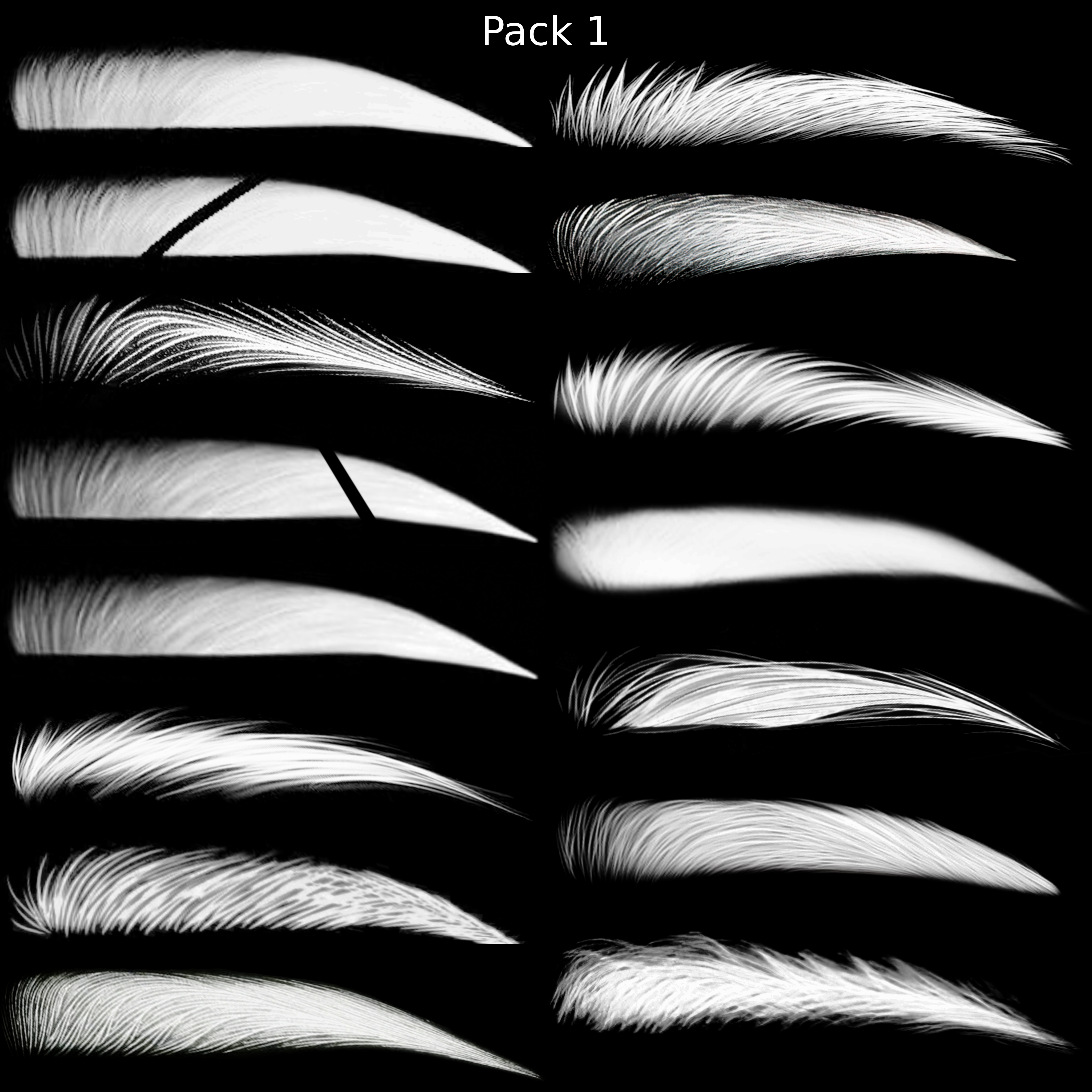 Eyebrow Textures (Amelia Head)