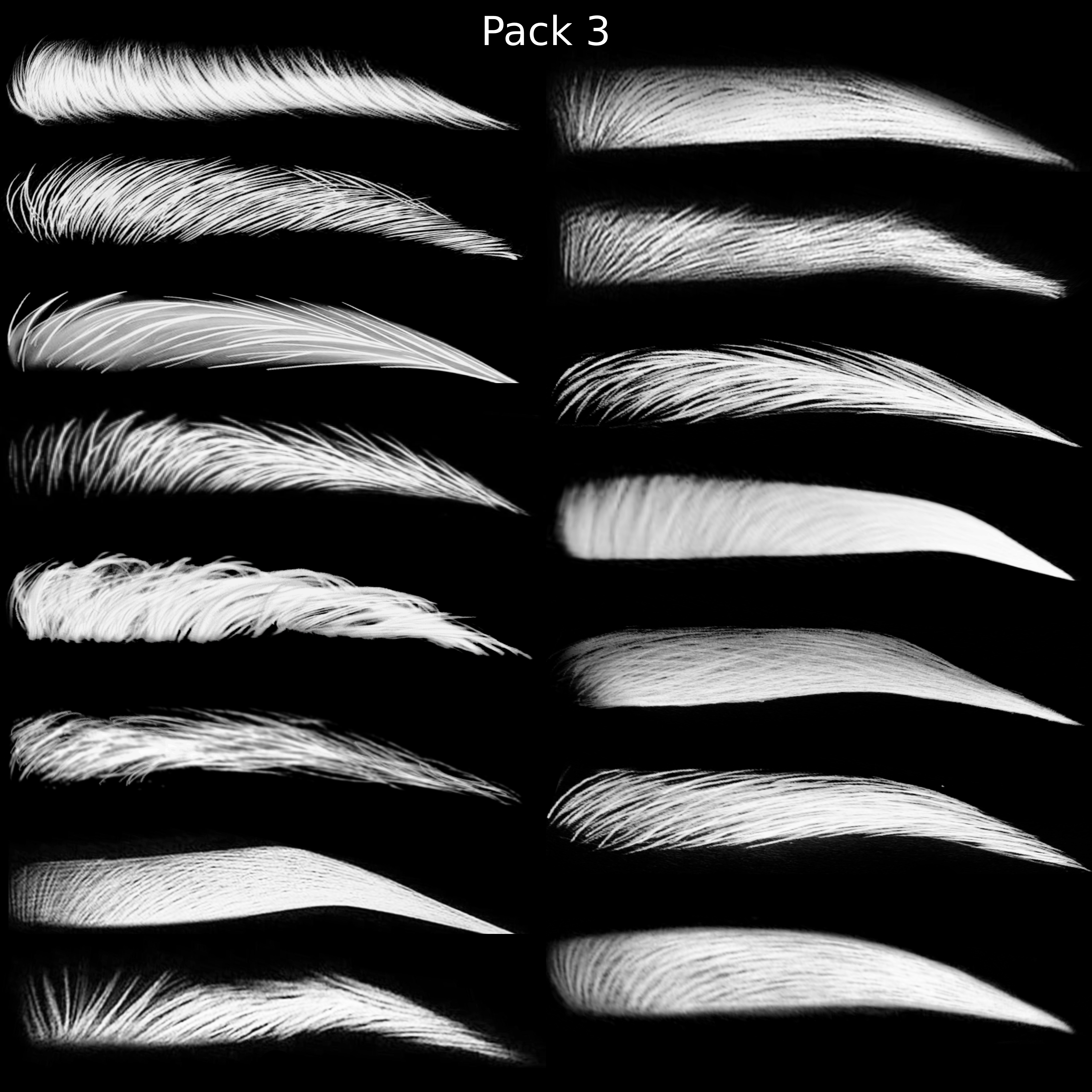 Eyebrow Textures (Amelia Head)