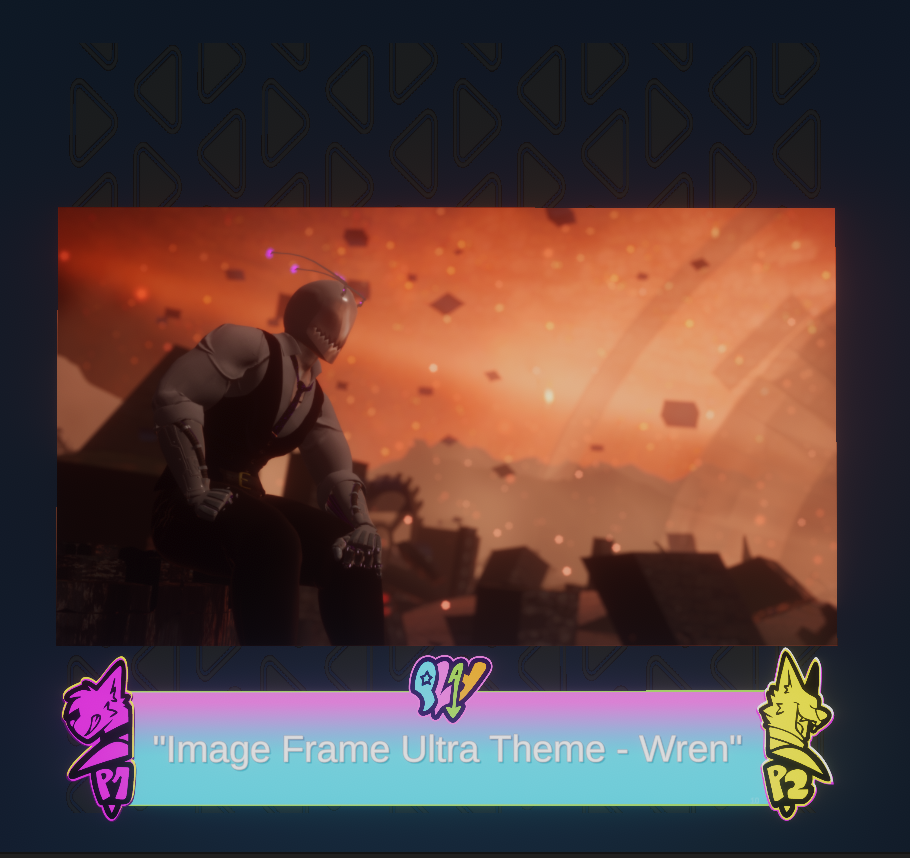 Discord Connected VRChat Image Frame (Ultra Themed)