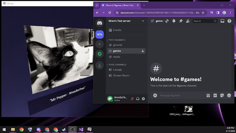 Discord Connected VRChat Image Frame (Ultra Themed)