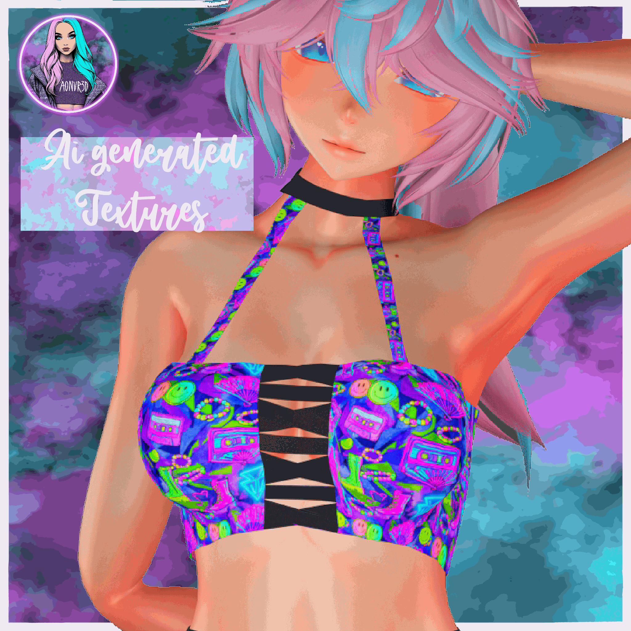CHEEKY RAVE CROP TOP