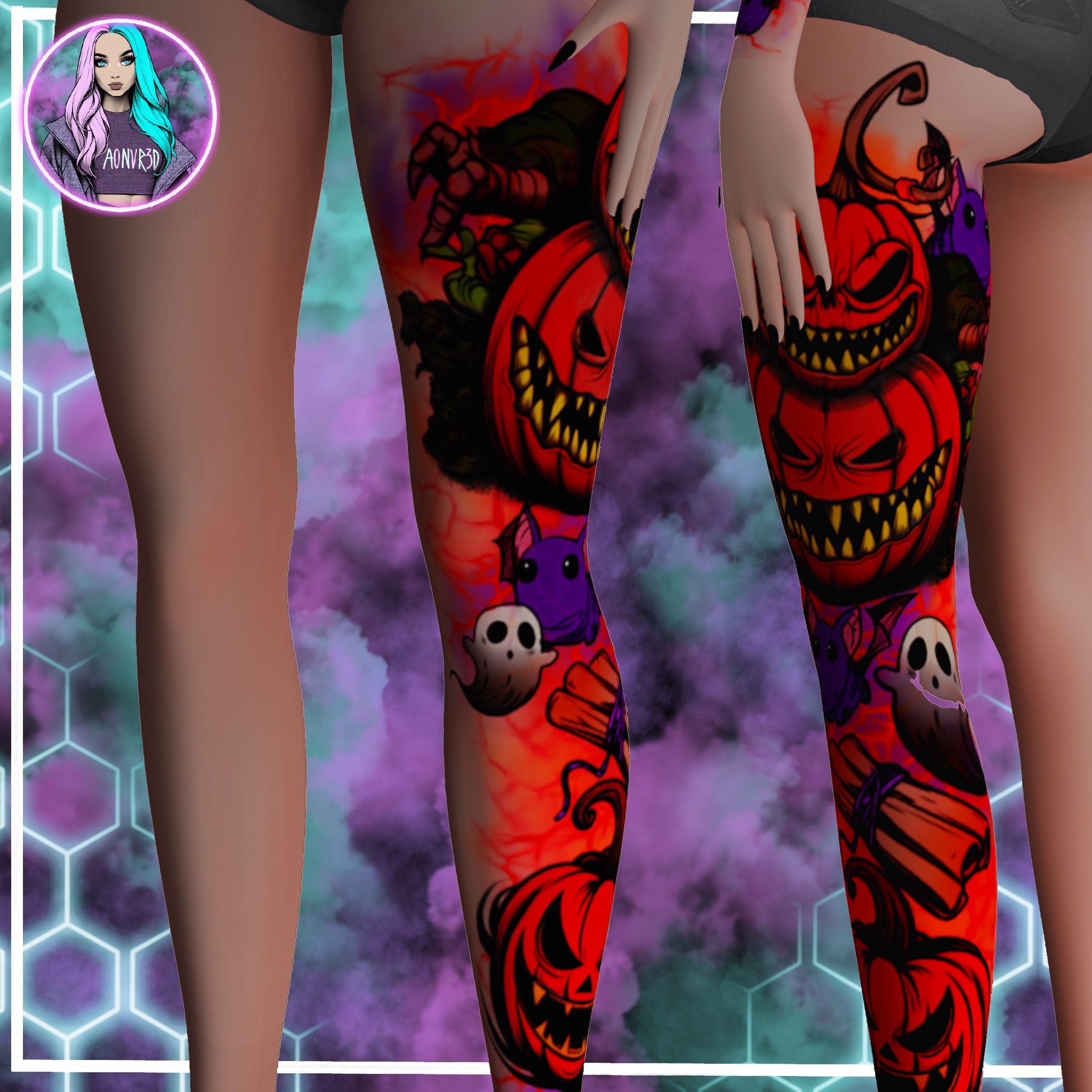 CUTE SPOOKY TATTOOS V3 | 2K | SLIM FIT | ZIN FIT | ANIME | EGIRL