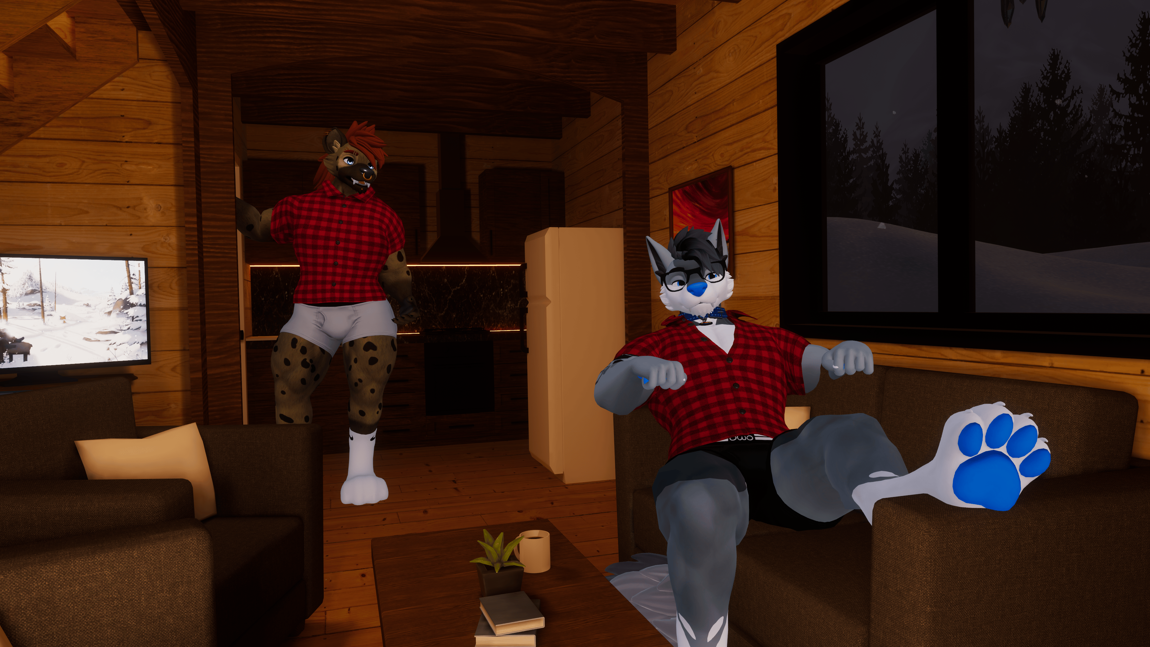 Male Winterpaw Canine - Buttoned Shirt