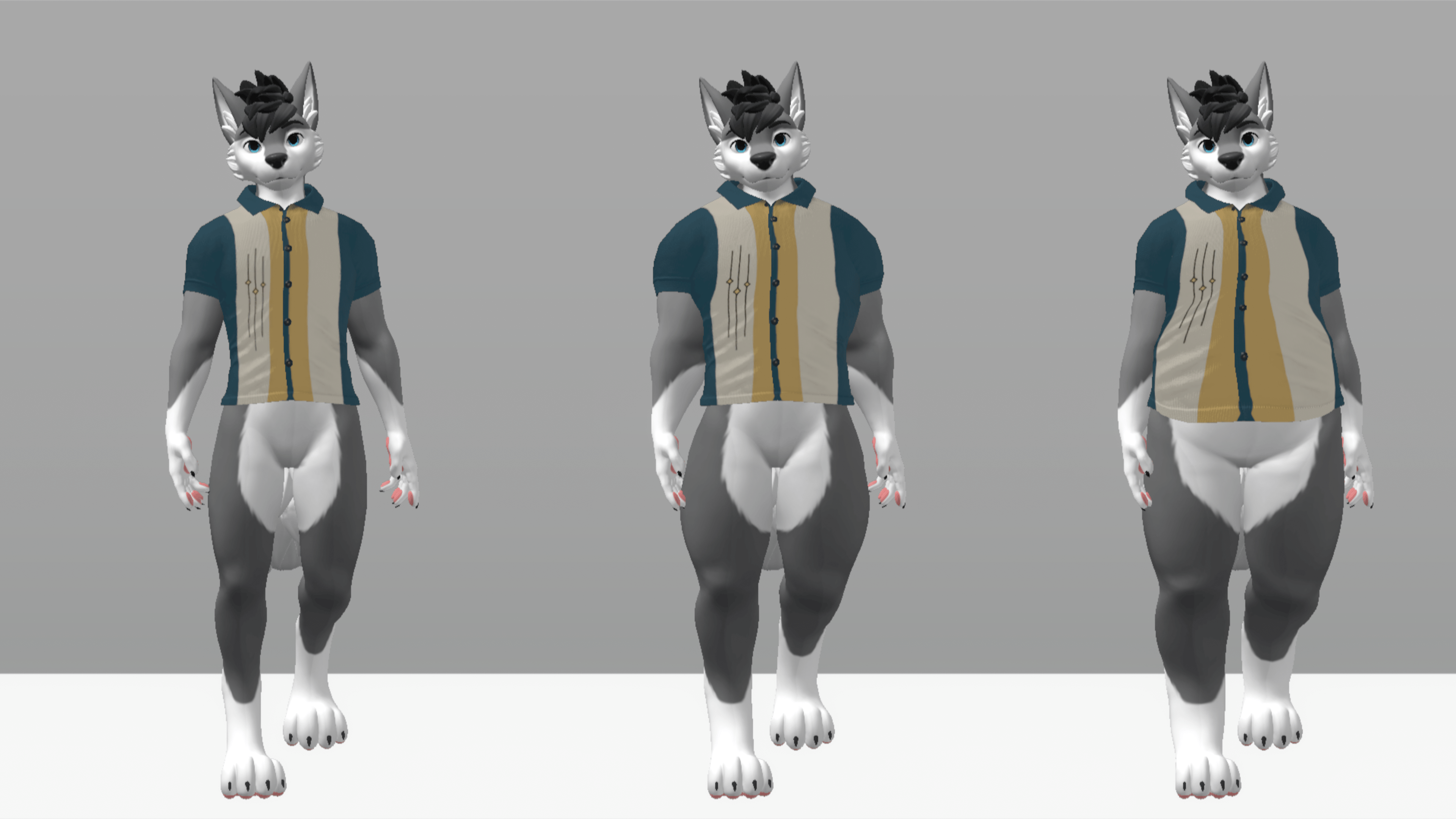 Male Winterpaw Canine - Buttoned Shirt