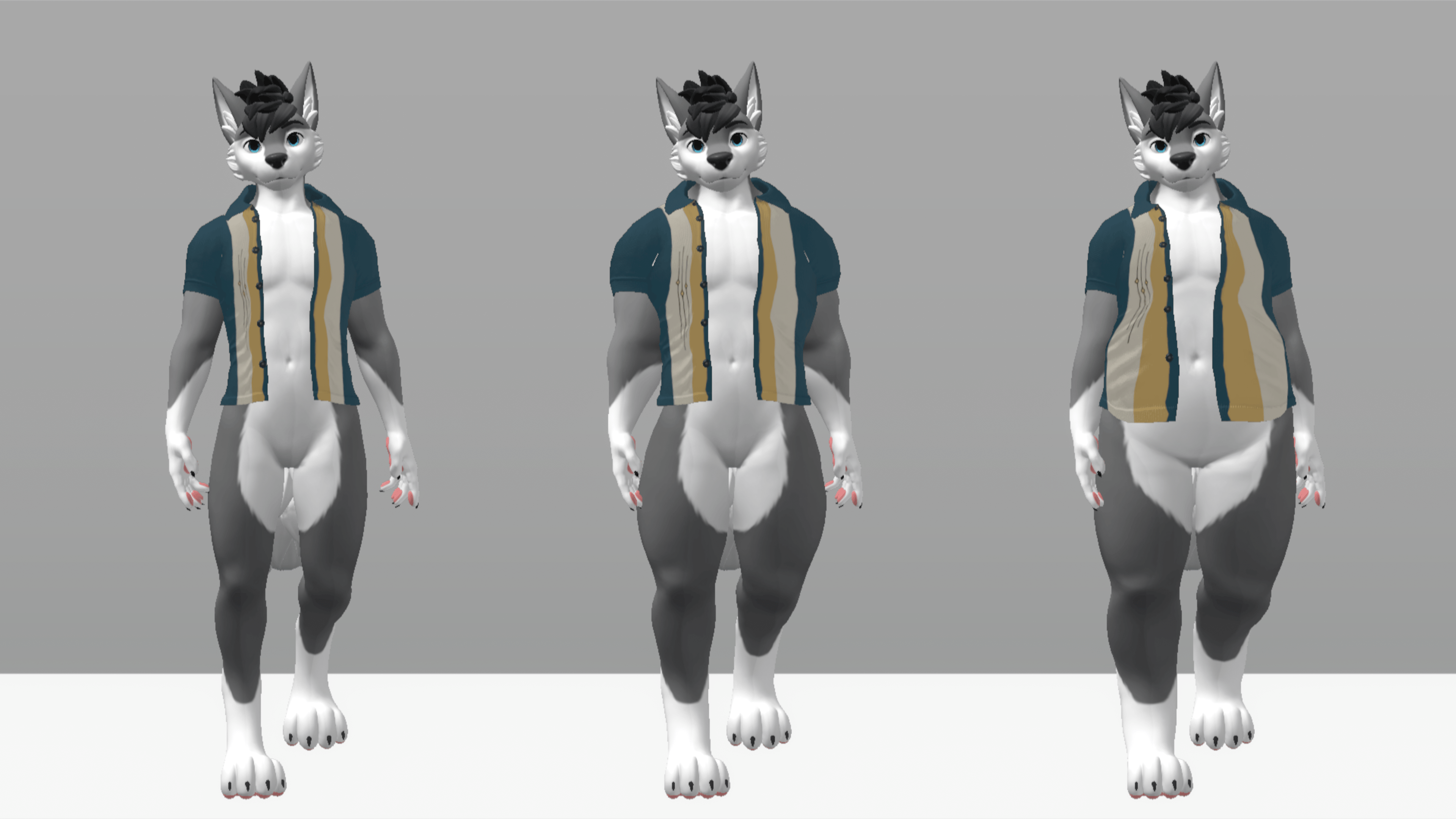 Male Winterpaw Canine - Buttoned Shirt