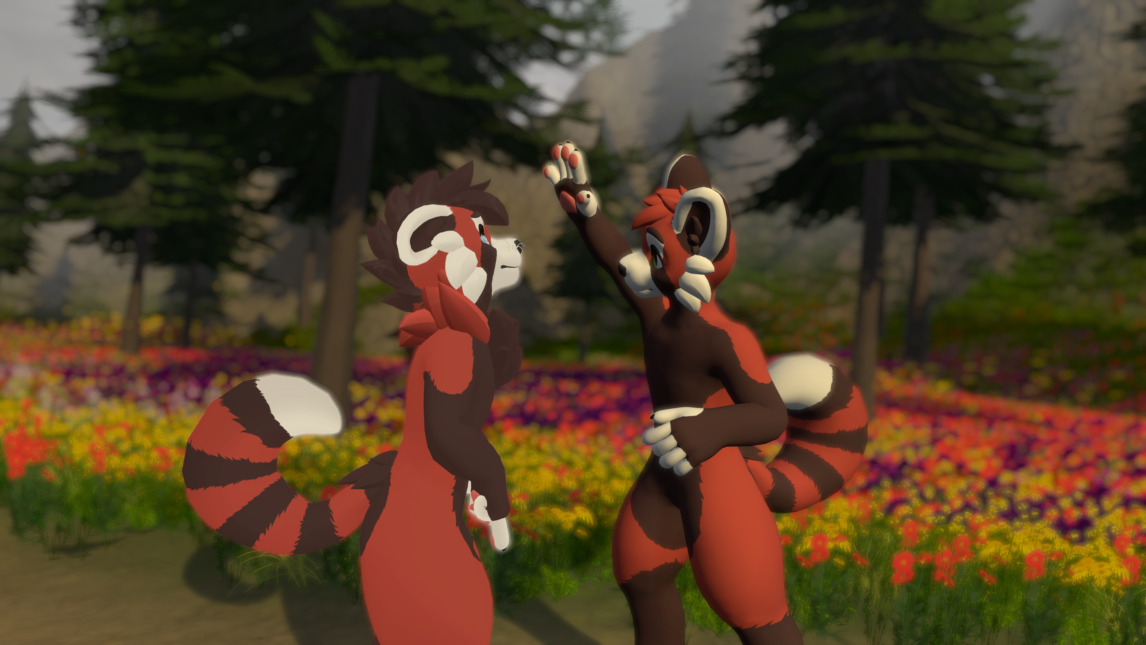 Mini Winterpaw Canine - Red Panda Texture