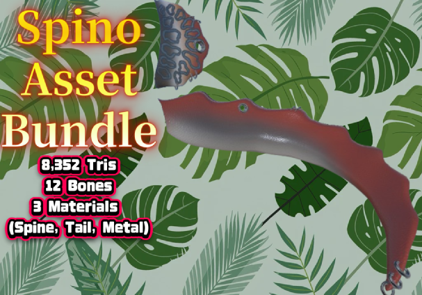 Spinosaurus Assets! Tail & Sail