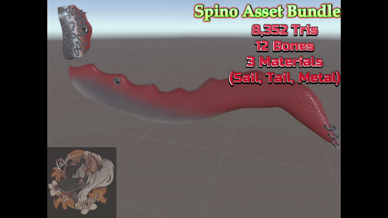 Spinosaurus Assets! Tail & Sail
