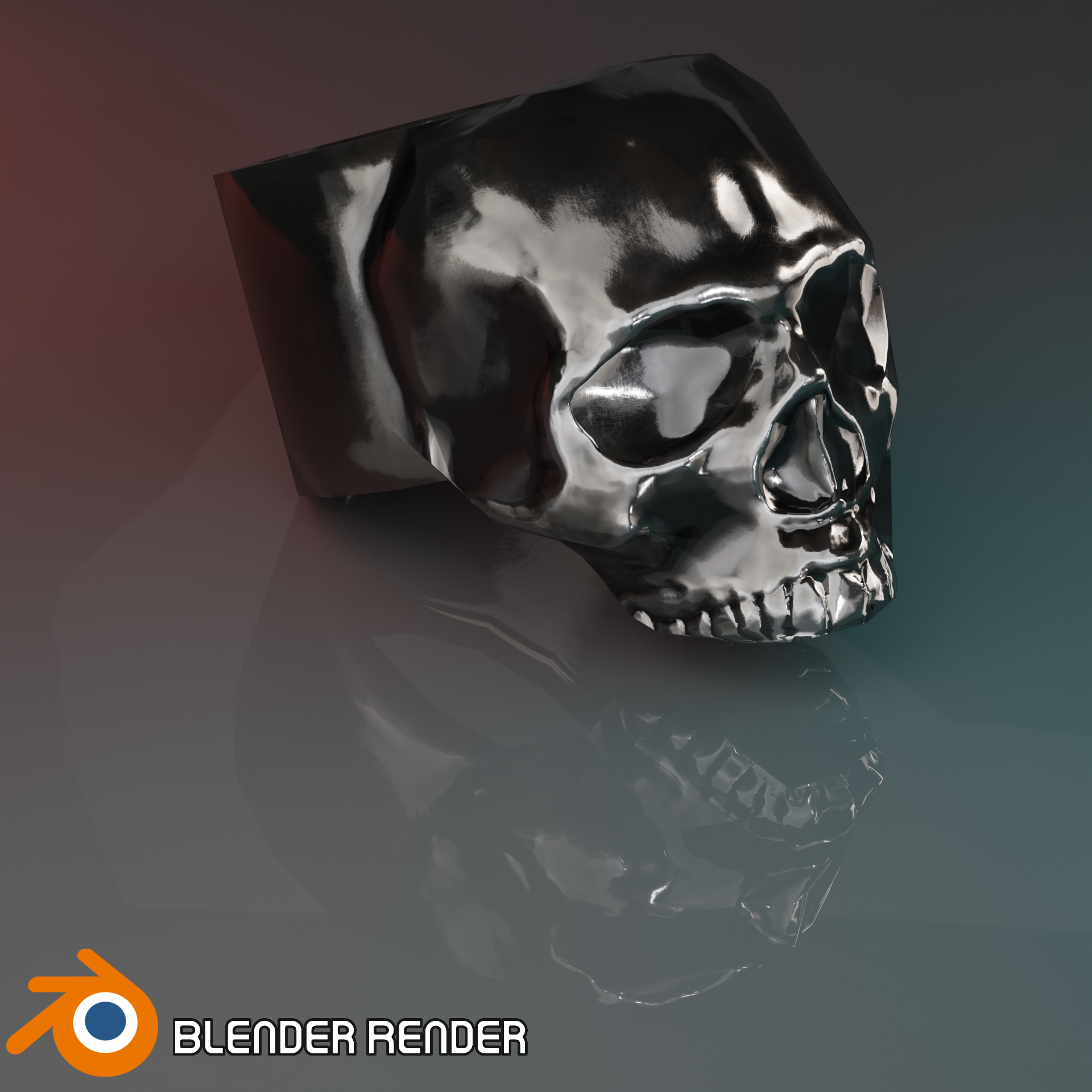 Metal Skull Ring - Low Poly || Personal & Commercial Use
