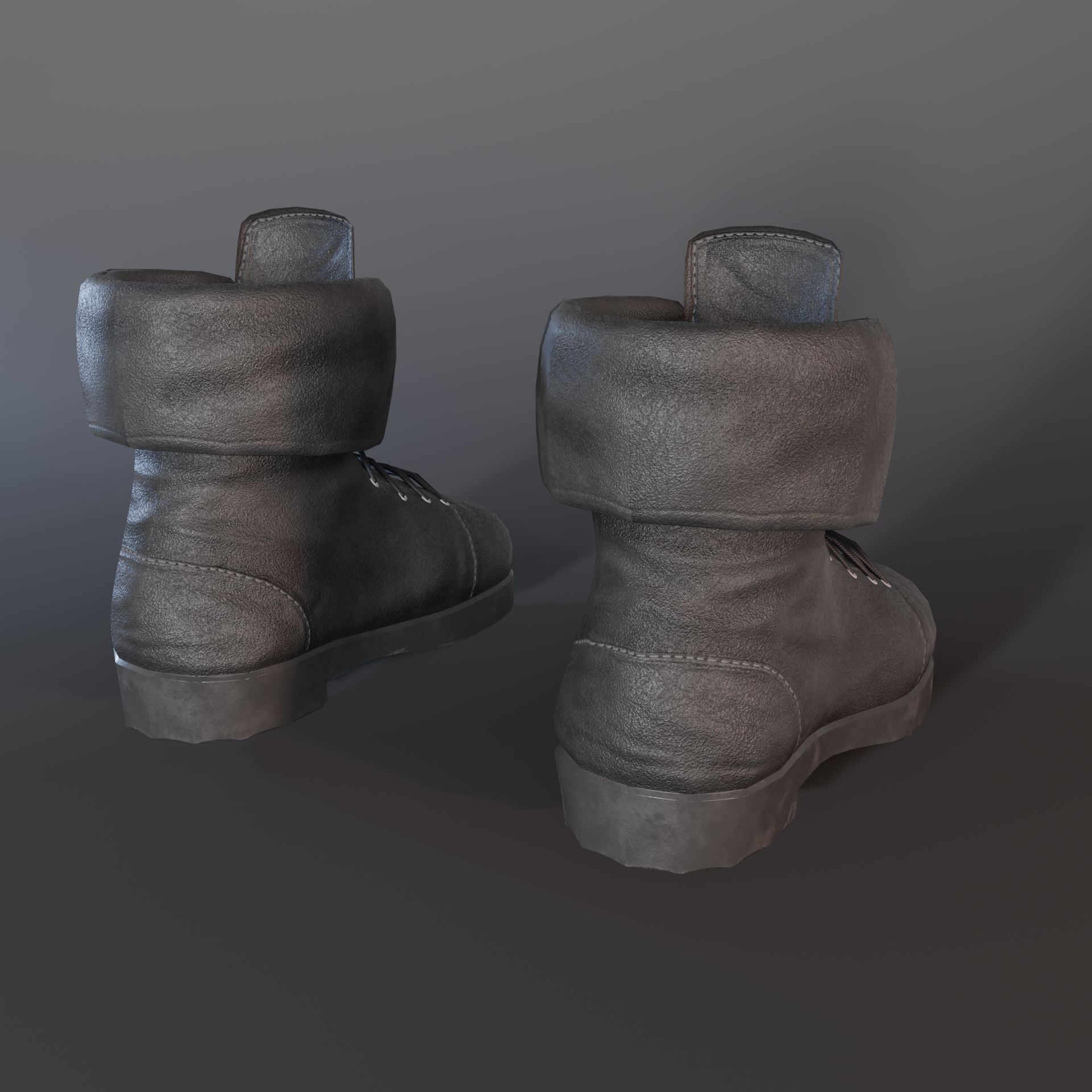Simple Leather Boots || Personal & Commercial Use