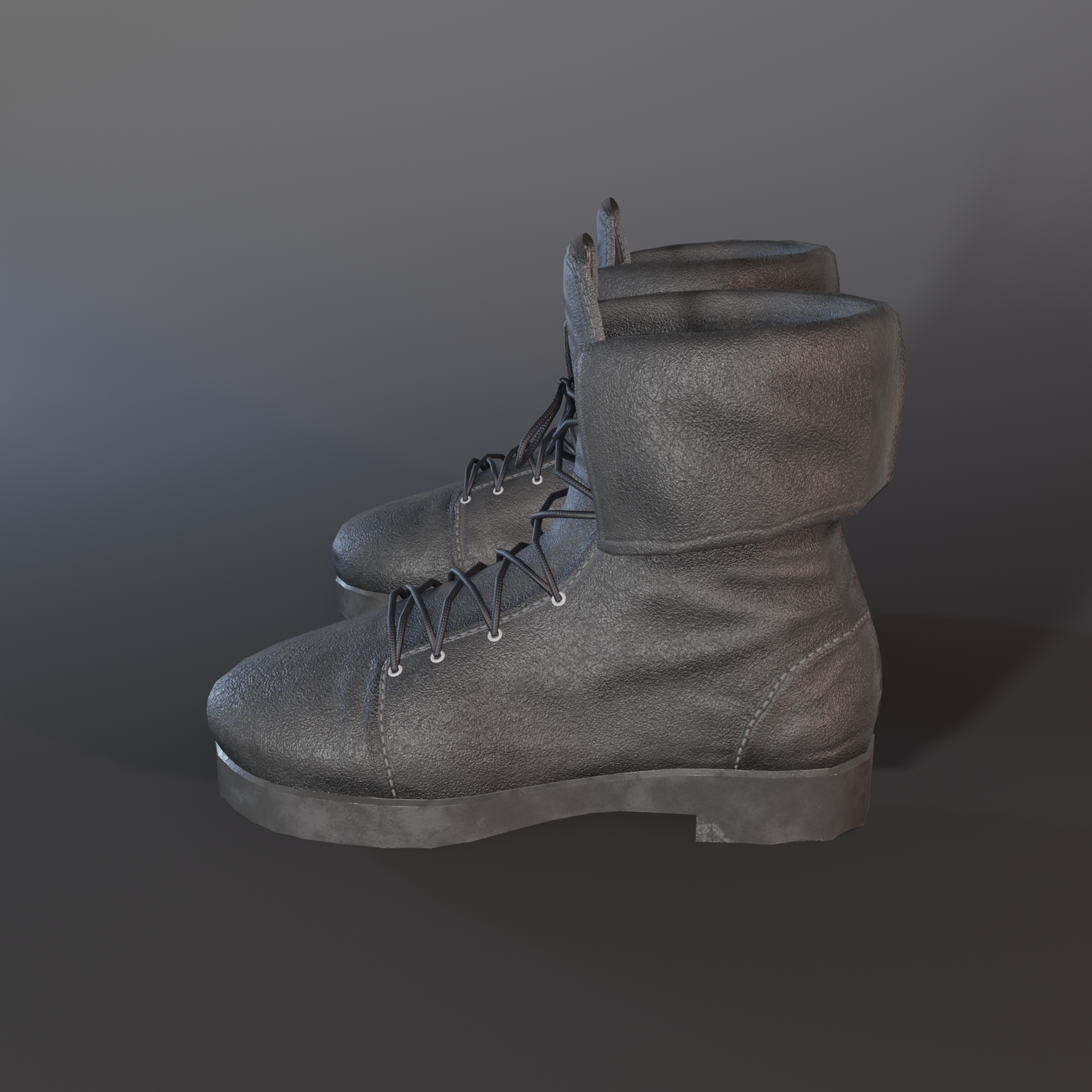 Simple Leather Boots || Personal & Commercial Use