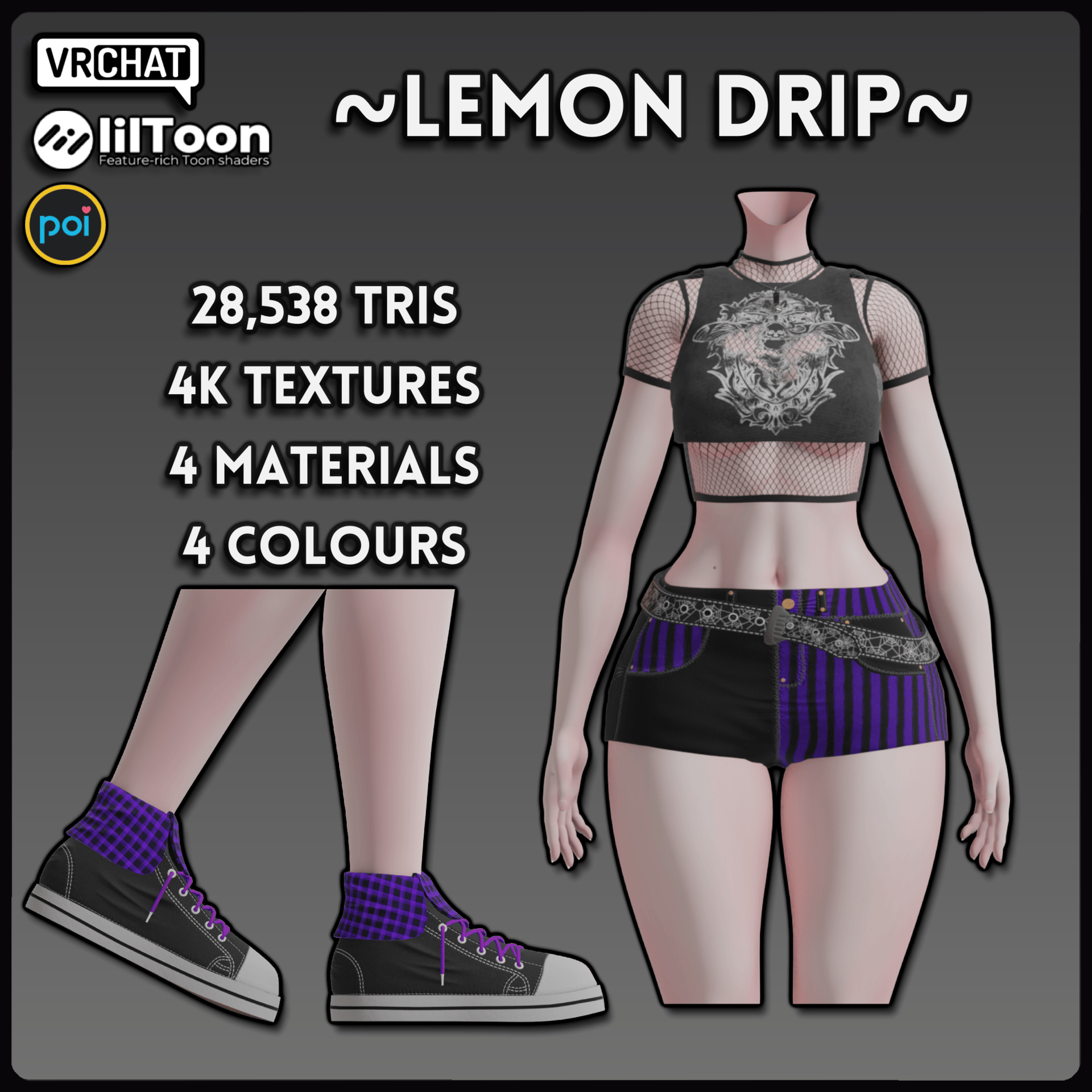 Egirl Base - Outfit 6 - Lemon Drip